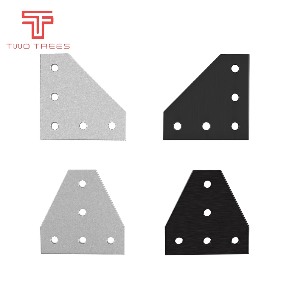 5 holes 90 degree joint board plate corner angle bracket T/L connection joint strip for 2020 aluminum profile