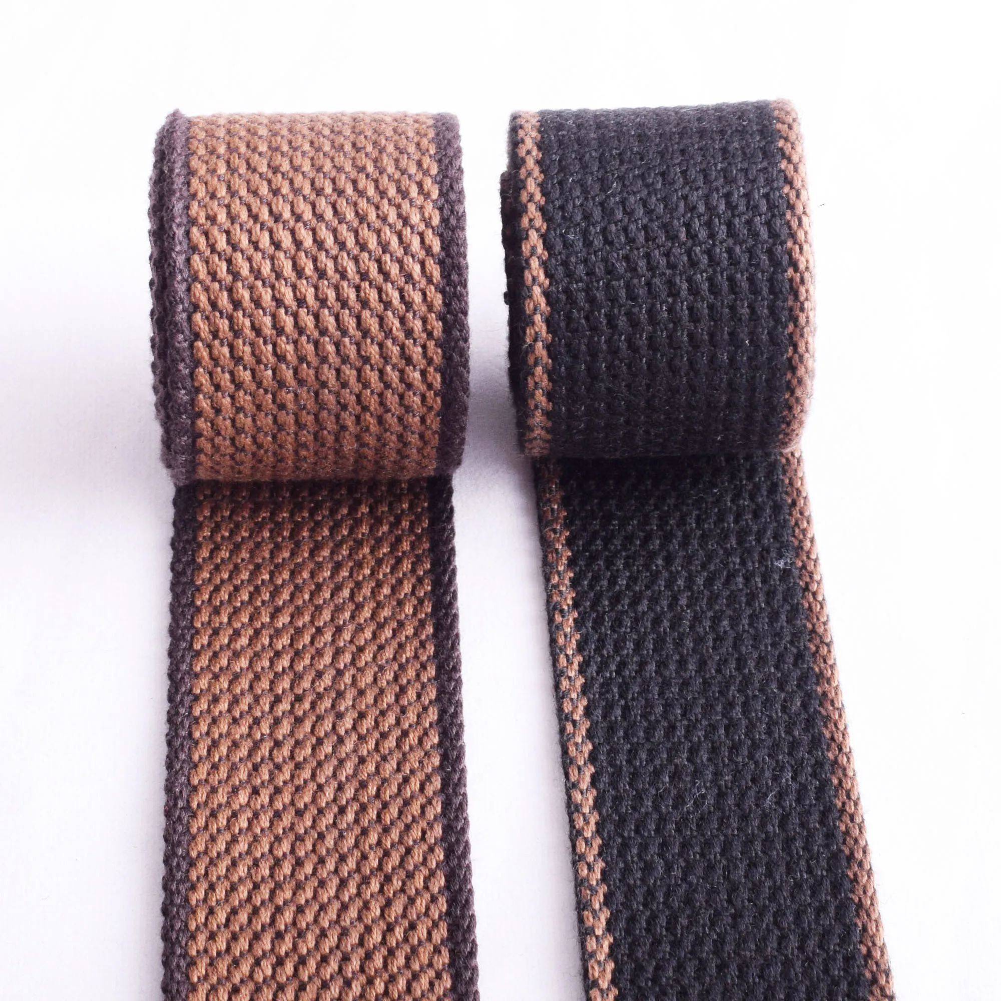 Striped Webbing Heavy Duty Cotton Webbing 1 1/2\