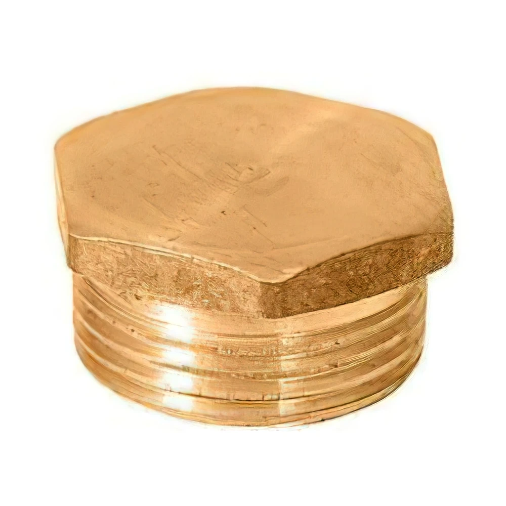 Brass Male Hex Blind Plug 1/8-1