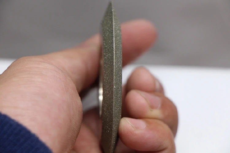 Diamant-SDC-Schleifscheibe, doppelte Hypotenuse, galvanisiert, für Hartmetallspitzen, Sägeblattzähne, Stahl, 70mm/100mm/125mm Schleifscheibe – Detail 4