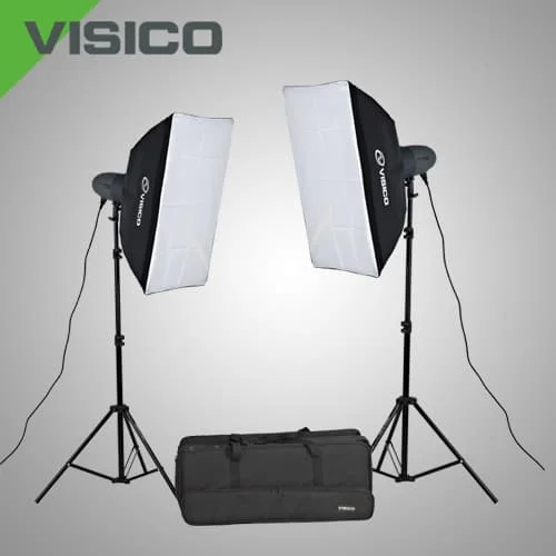Set the Pulse Light Visico VL Plus 300 Soft Box Kit مع حقيبة: تقييم شامل لجهاز الإضاءة المثالي للمصورين المحترفين