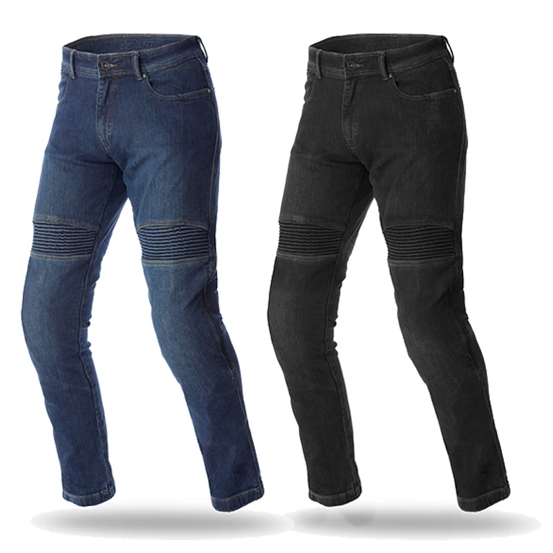 Seventy SD-PJ6-biker jeans men moto blue black includes protections sizes M to XL