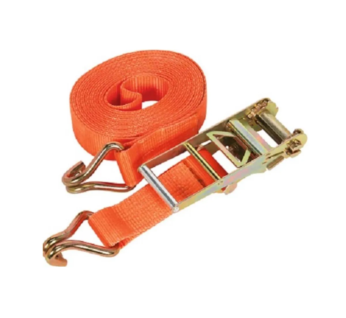 75mm 10mt 10 tons Ratchet Strap  Tie Down Strap With J-Hook Load Capacity 10.000kg Work Limit 15.000kg for Lawn Equipme