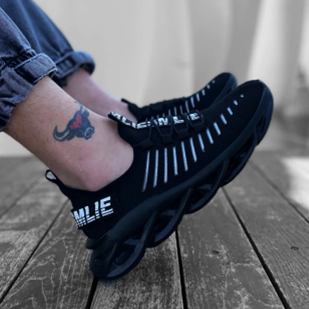 BA0602 Phantom Thick Sole Style Sneakers Black Men's Sneakers Stylish Design to Fit Your Style Made in Turkey Cheap Price