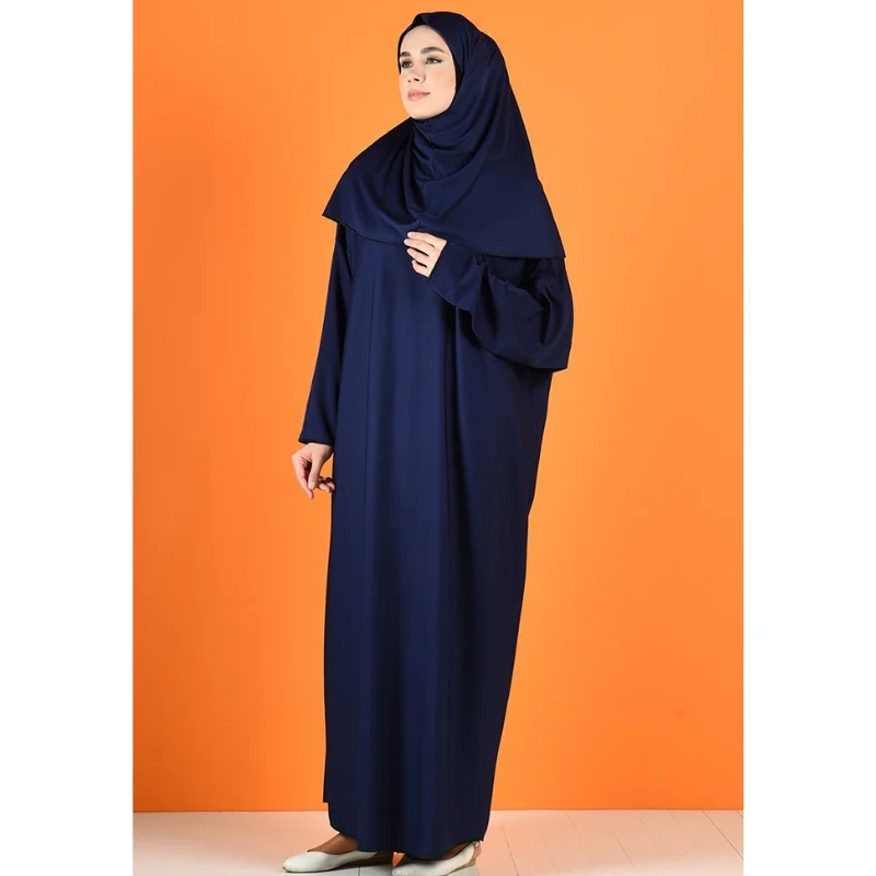 2021 new season two-piece prayer Abaya dress hijab dresses Kaftan hooded dress hijab long Khimar modest Islamic Islamic Turkey