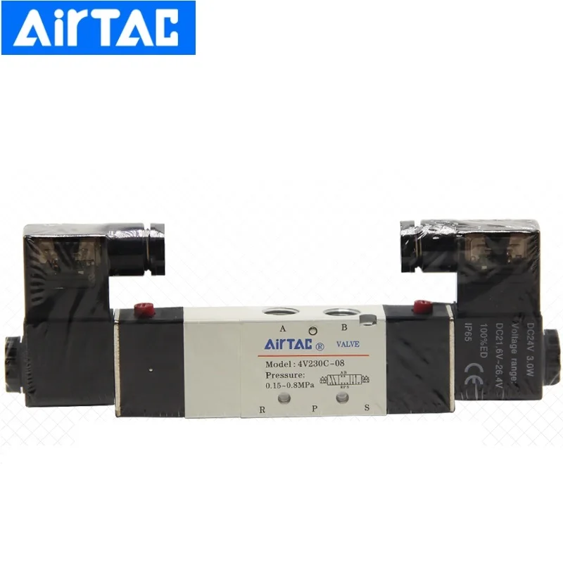 Airtac 4V220 Series 5/2 Solenoid Valve Control 4V220-08 4V220-06