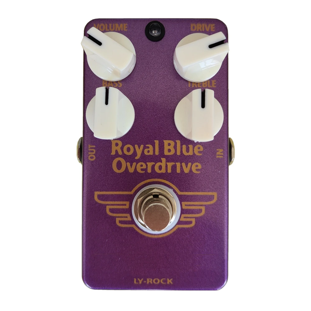 LYR PEDALS ly rock, Guitar Effect Pedal Royal family OVERDIRVE Pedal,Classic effect pedal, purple, true bypass