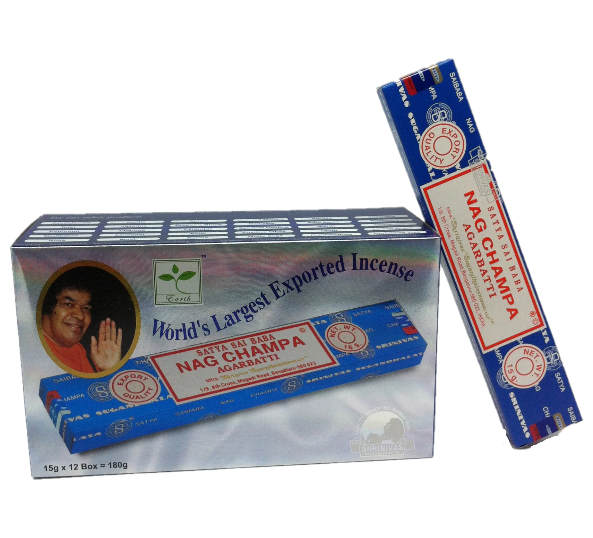 Incense Complete Boxes Satya Nag Champa Original, Goloka Agarbathi Palo Santo Reiki Cinnamon Money Lavender Rose Natural Rosemary Namaste Patchouli