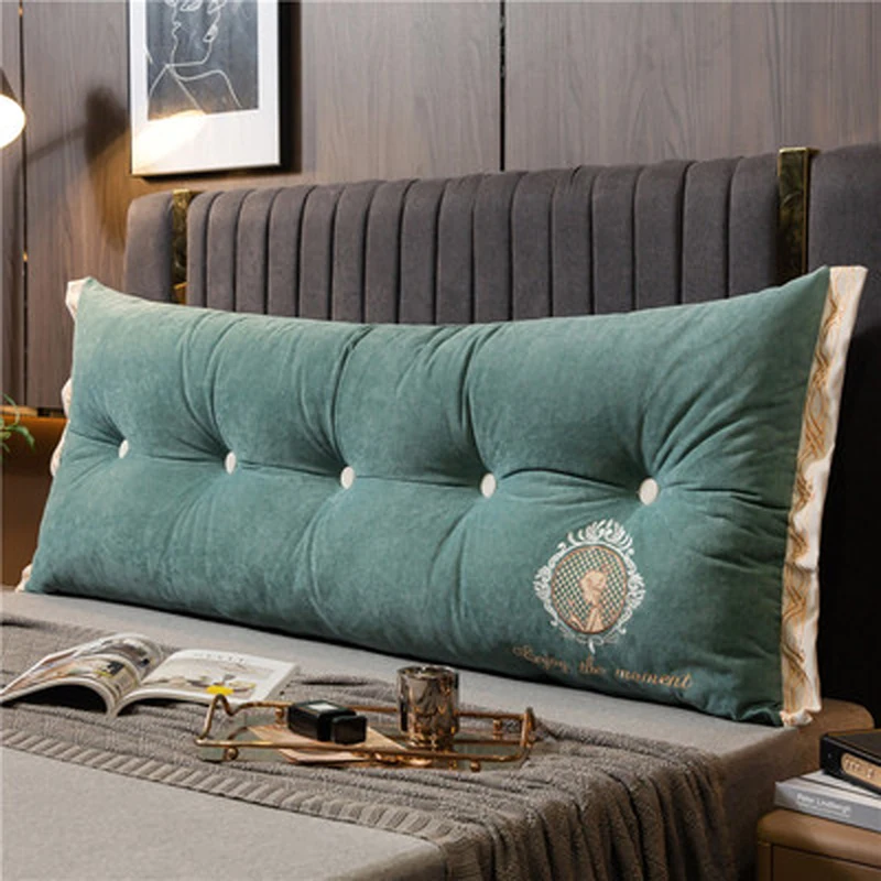 Nordic bedside cushion sofa large backrest double long cushion bedroom bed waist pillow multifunction tatami readding pillow