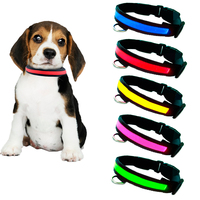 Colorful led Night Ride Dog collar Pet Dog collar Medium and Small Anti-lost Accessories