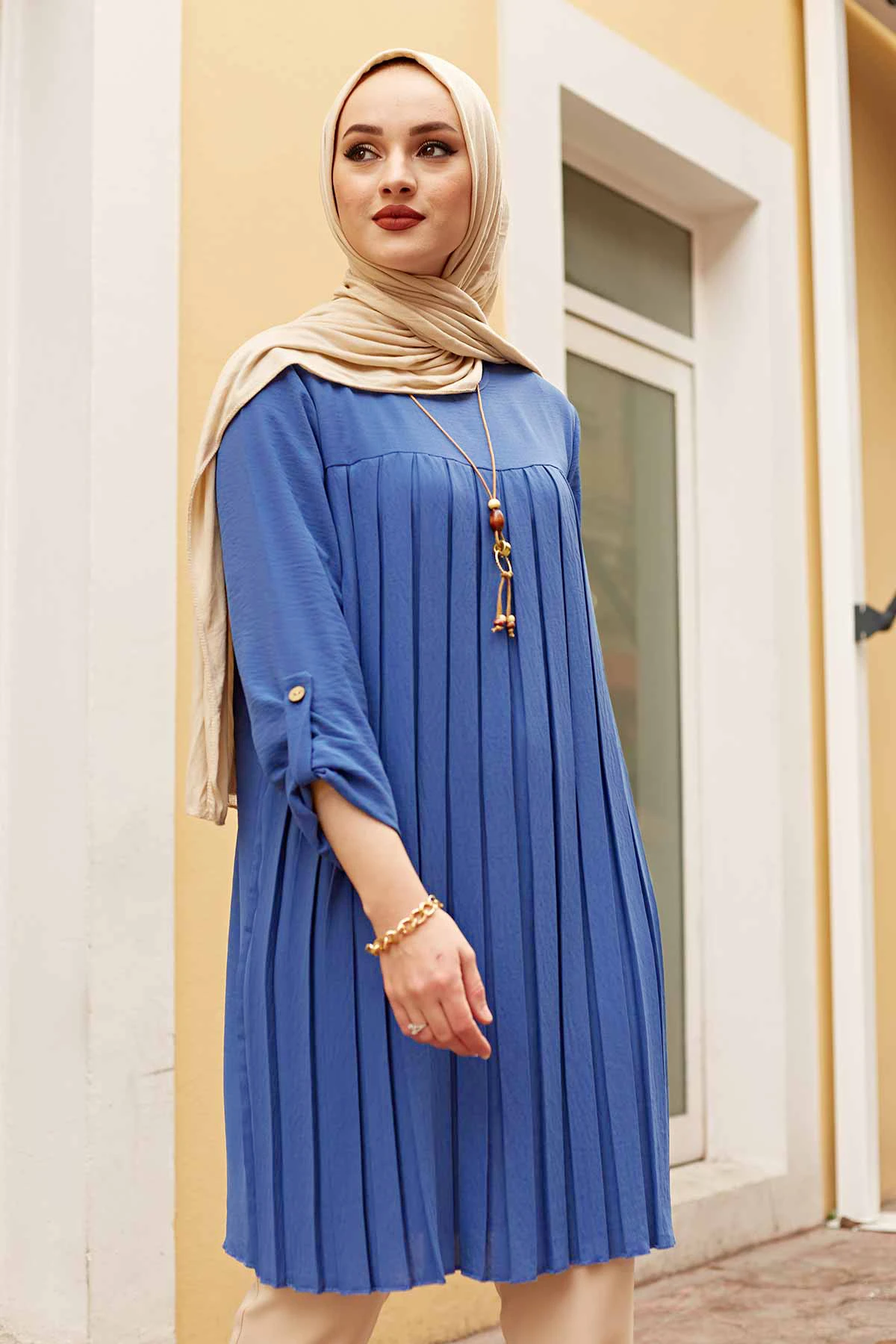 Women\'s Clothing Pleated Tunic Ramadan Hijab Musulman Ensembles Abayas For 2022 Summer Spring Eid Djellaba Turkey Dubai İslamic