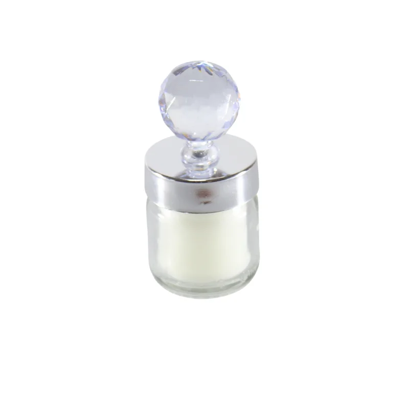 48 Pcs Crystal Ball Lid Clamshell Glass Jar Wedding Party Authentic Baby Shower Gifts Candles For Packaging Bottle Mason