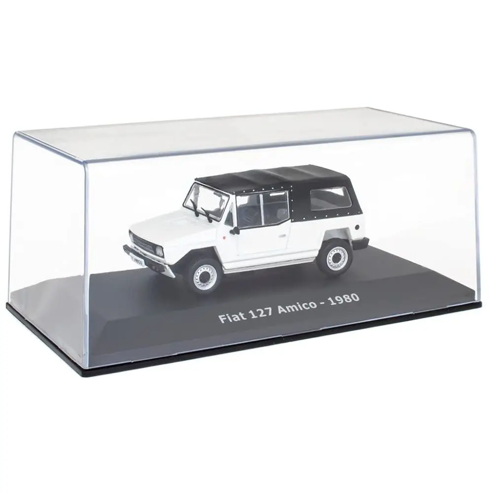 Hachette, Fiat 127 Amico 1980, 1:43 Scale, Collectible Diecast Miniature, Classic Cars 60-70-80 Collection, Made by Norev in Greece, New in Original Packaging Methacrylate Showcase