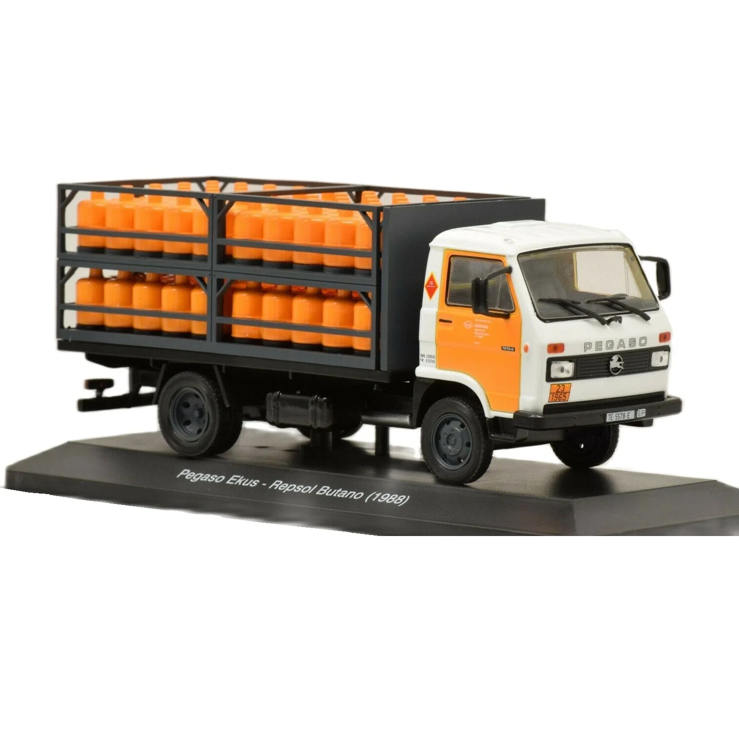 Salvat Pegaso Ekus REPSOL butane 1988 1:43 scale delivery and service vehicles history on our roads Diecast