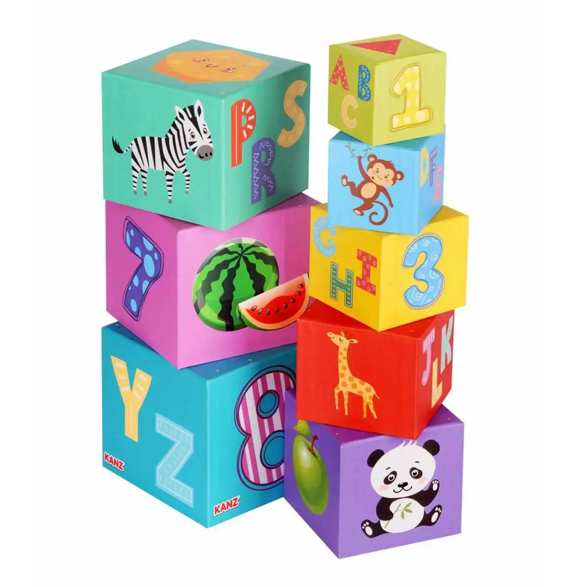 Kanz Educational Balance Tower Game with amused babies will get to know. Nested last with 8 PCs cap toy 70 cm. Tower.