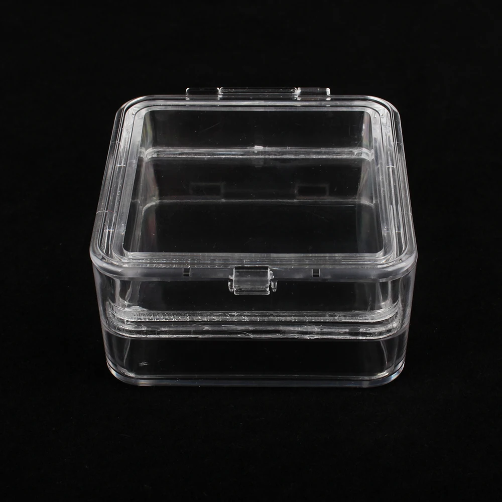 

20 Pack 7.6 *8.36 *3.9 cm Transparent Membrane Pillow Box with Film Plastic Dental Cases for Crowns/Bridges Denture Storage