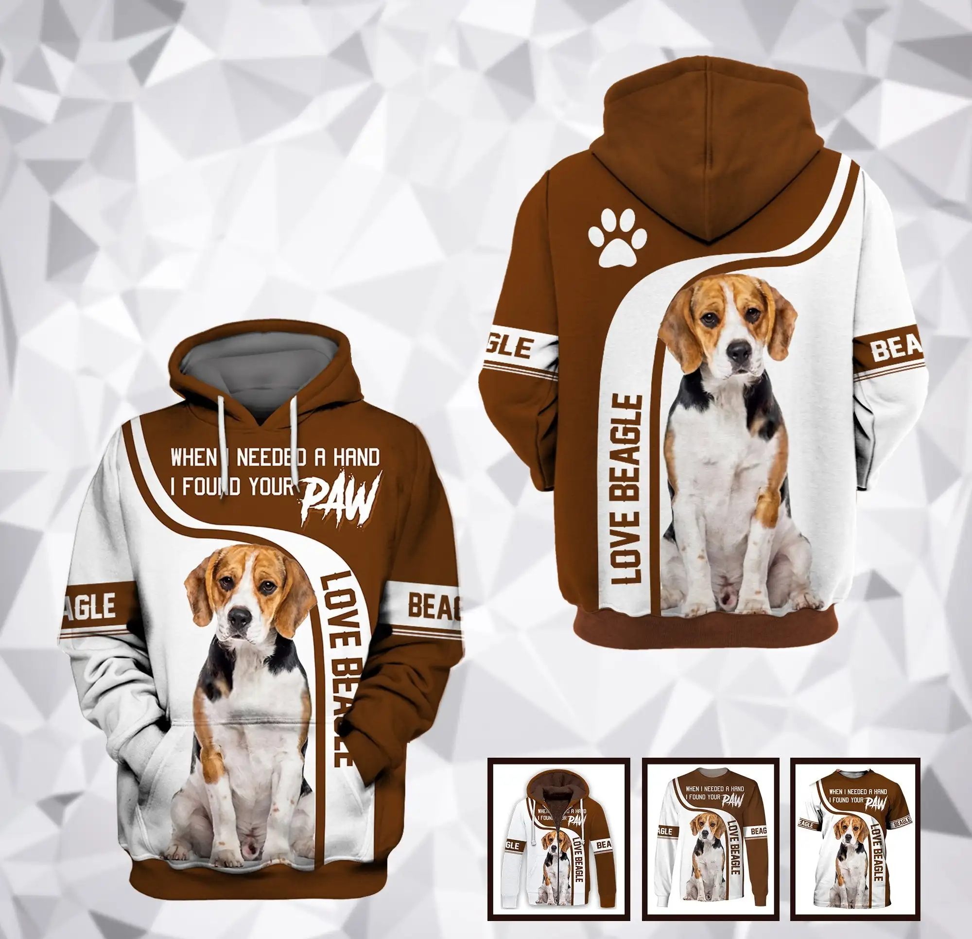 

Dog Lover Beagle 3D Printed Autumn Men's Hoodies Unisex Pullovers Zip Hoodie Casual Sweatshirt Tracksuit Cosplay Long Sleeve