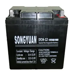 Rearchable Sealed Lead Battery 12V/24Ah Ref Sy24-12 165mm X 125mm X 175mm Length X Width X Height
