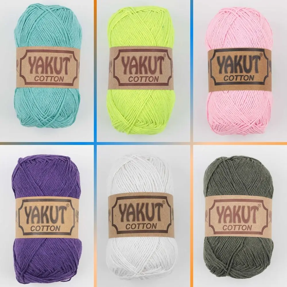 Cotton Hobby Knitted Yarn 25 Color Options 200 Meters(100gr) Hand -Thread - Yakut - Amigurumi - Baby - Sweaters - Cardigans  - Scarves - DIY