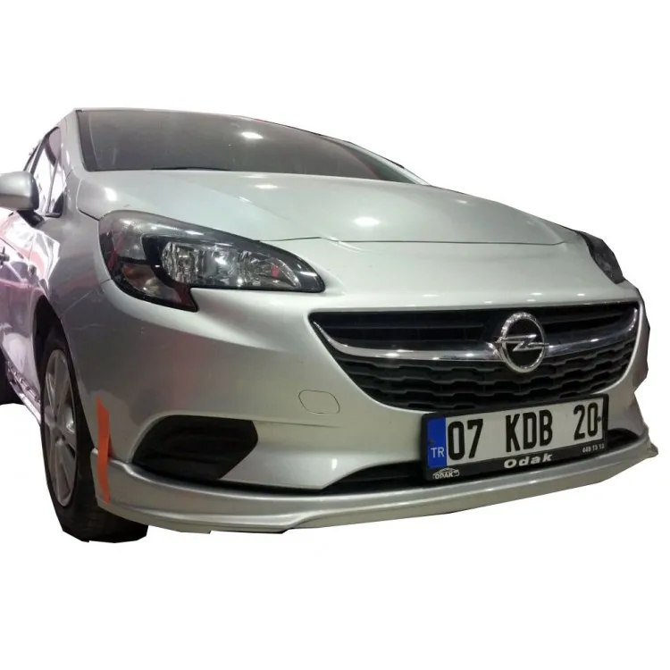 Opel Corsa E için 2014-2019 Ön Tampon Dudak Custom Style Ön Tampon Etek Abs Plastik