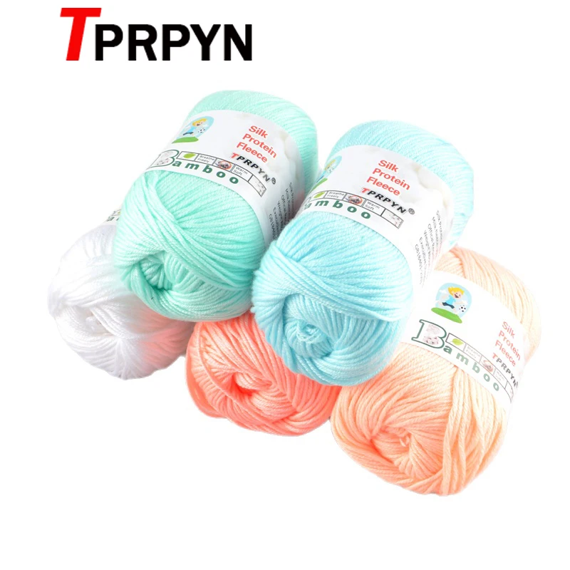 TPRPYN 1pc 50g Yarn Crochet Silk Hand Knitted Cotton Yarn for Knitting Doll Sweater hat Line DIY Amigurumi Threads 132M