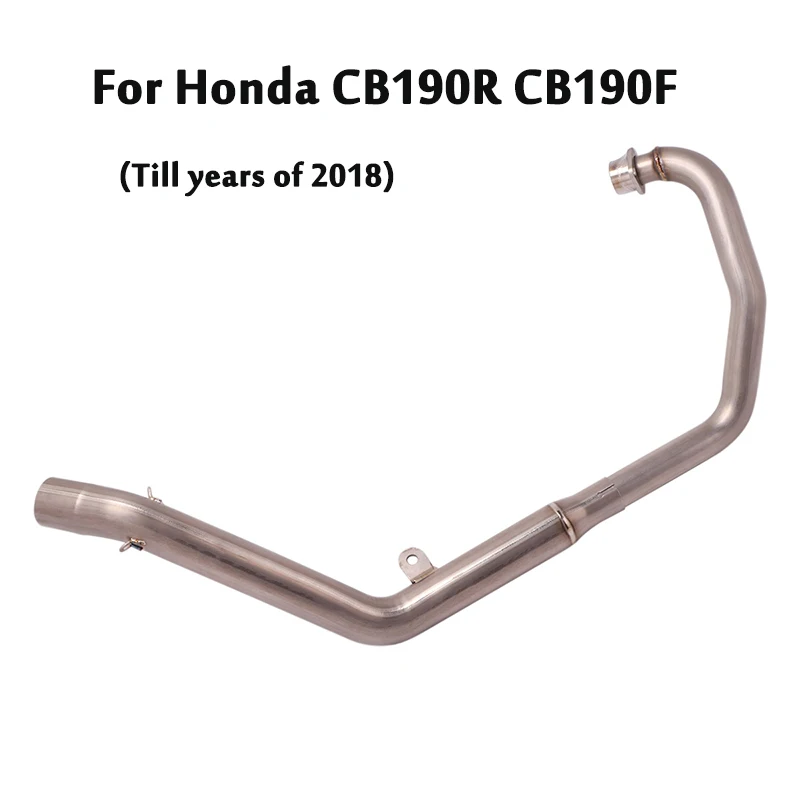 

For Honda CB190R CB190F Titanium Alloy Front Link Pipe Exhaust System Connecting Tube Section Slip On Modified Motorcycle