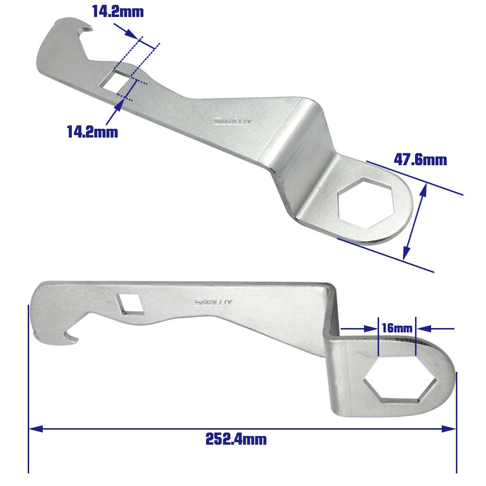 Sealux Hex Nut Wrench Tool Multi-usage Marine Grade Stainless Steel 304 for Marine Boat Yacht Crafting