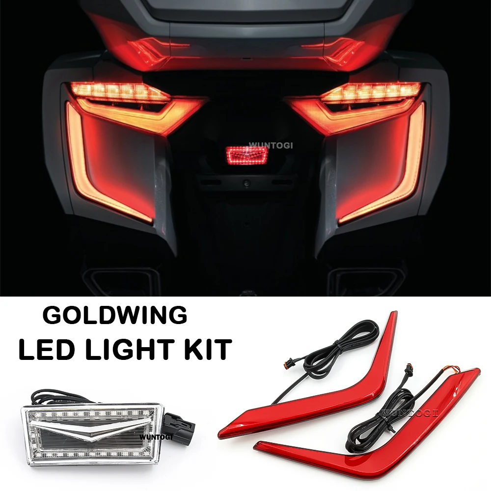 

For Honda Gold Wing GL1800 Goldwing GL 1800 F6B LED Lights Kit Rear Saddlebag Accents Lights Reflector Replacement Signal Lights