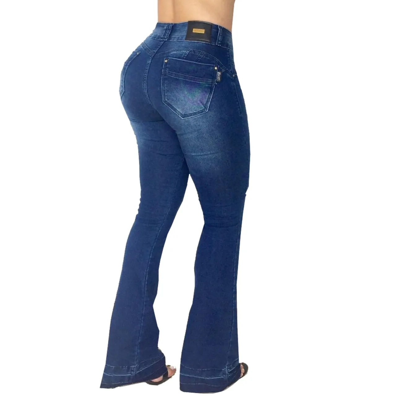 Flare Jeans Lycra Bojo Aumenta Butt