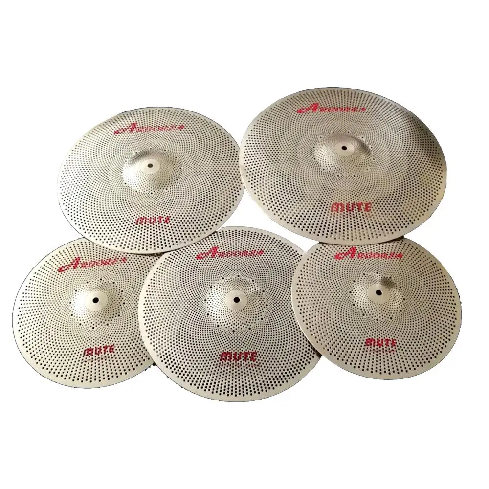 Arborea B8 Version of the mute cymbal set series (14''hihat +16''crash +18''crash +20''ride +cymbal bag )