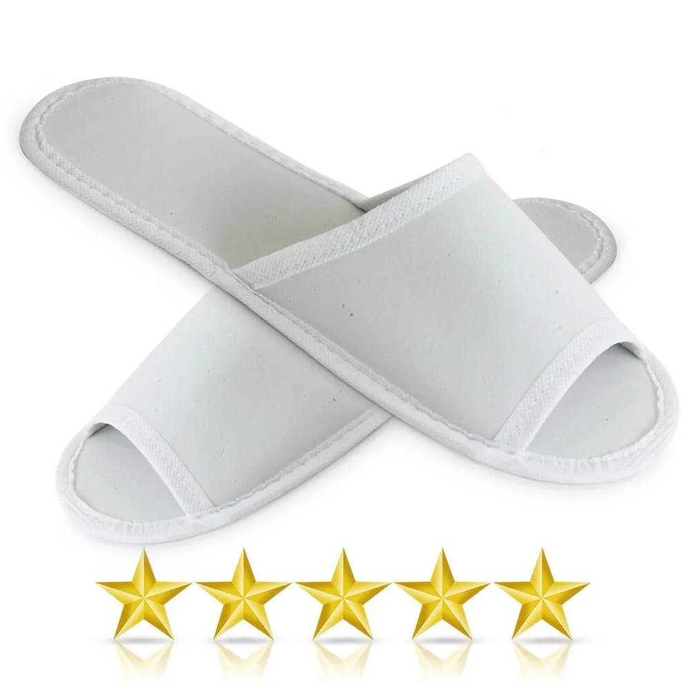 

Hotel Slippers Spa Slippers Open End 10-20-50-100 Double Upper Single Piping Non-Slip Sole Disposable Slippers Turkish Bath Spa