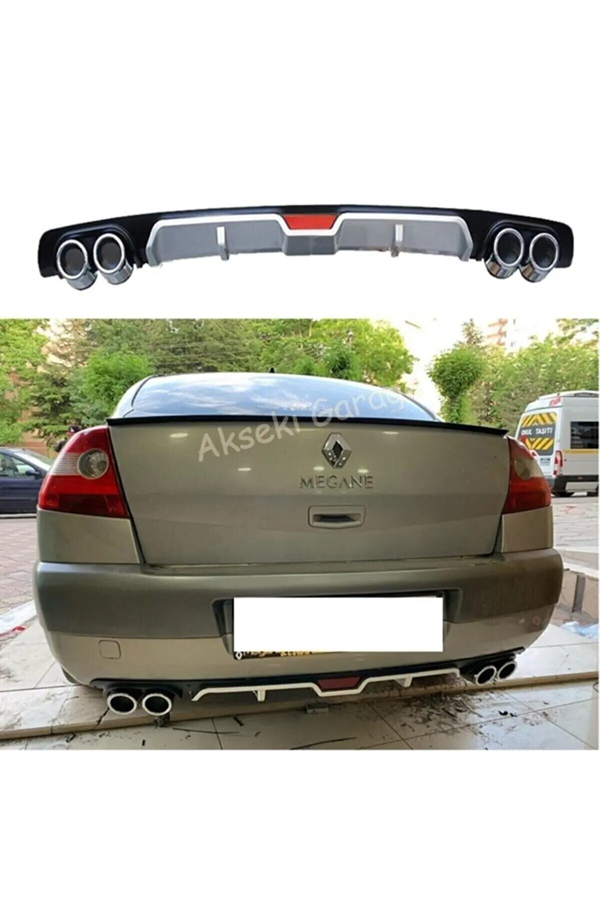 

For RENAULT MEGANE 2 Diffuser Model 2002-2008 Sedan And HB-Auto Styling Modified Rear Bumper Attachment Splitter Car Accessories