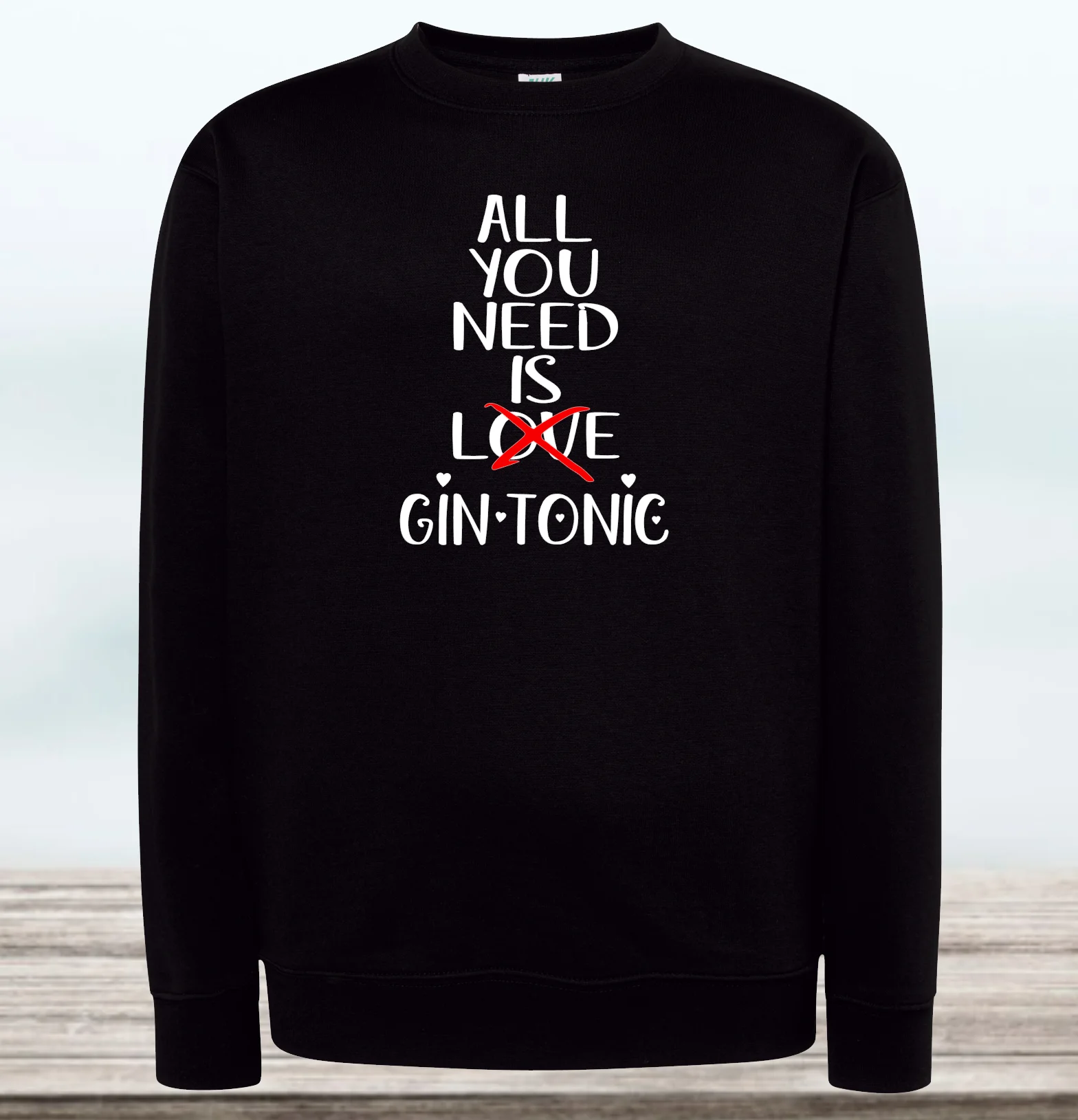 ALL YOU NEED IS GIN TONIC hoodie, mens clothing female child fashion CASUAL quality, style, JERSEY colors, CASUAL sweater TOP sale with modern print, novelty