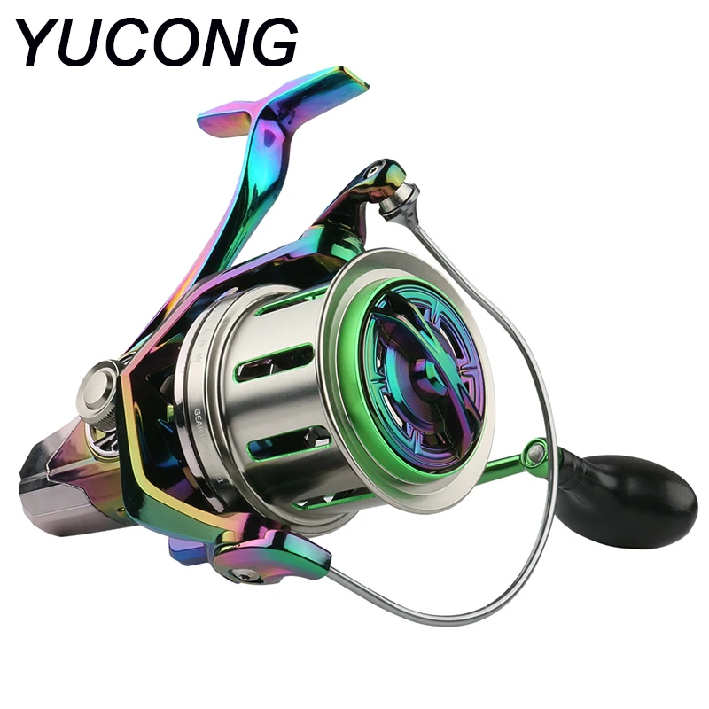 

YUCONG Spinning Reel 8000-10000-12000 Series Saltwater Fishing Reel 18+1BB Trolling Spinning Wheel 25KG Max Drag Bass Pike Pesca