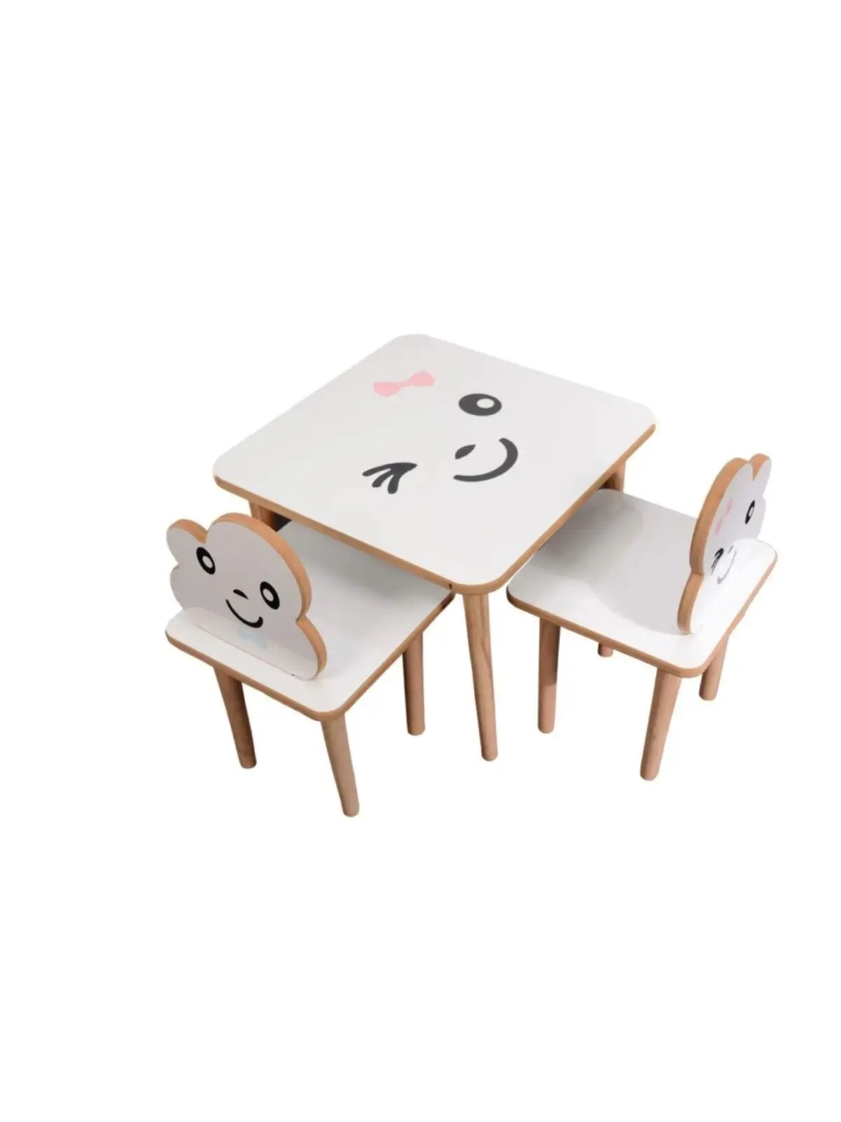 

Wooden Children's Table Chair Set Children's Play Table Activity Table Study Table Children's Chair