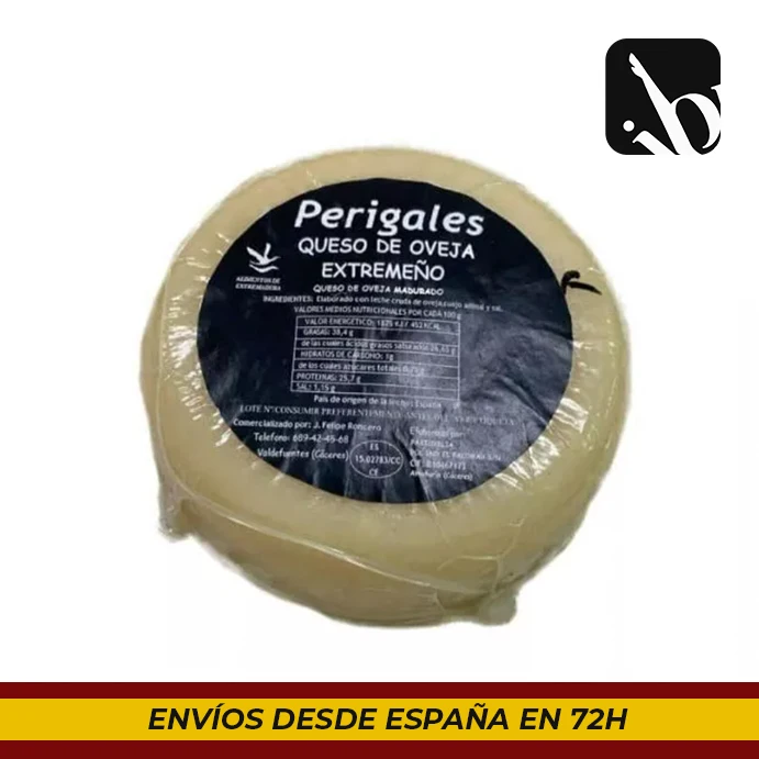 Extreme Sheep's periwales cheese (0,700Kg) is one of the most representative cheeses of Spanish cuisine.