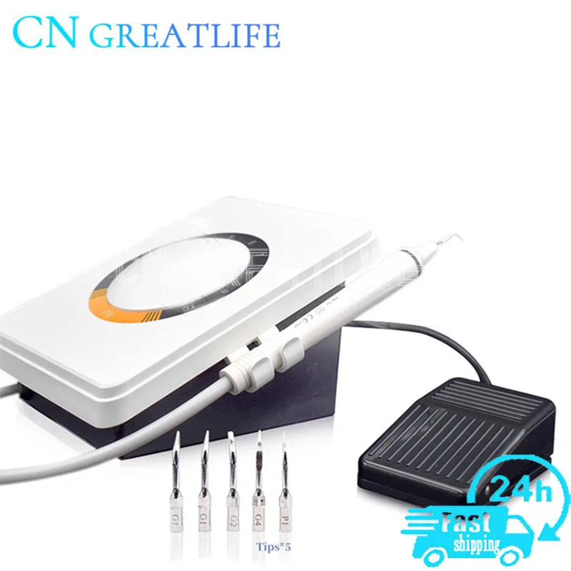 Cheap Portable Dental Ultrasonic Machine P3 Teeth Whitening Tips Cleaning Metal Scaler