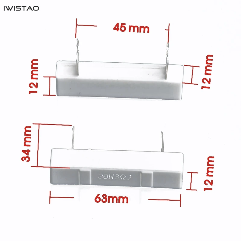 مقاوم أسمنتي 30 وات 1 -30ohm مواصفات كاملة مكبر صوت كروس احترافي HIFI Audio