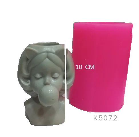 

Girl Flower pot silicone mold flower sculent decor decorative hobby outstanding home decoration