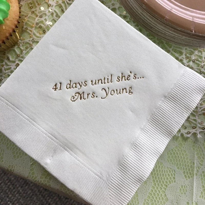 

50 Personalized Napkins Wedding Cocktail Beverage Paper Bridal Shower Party Monogram Custom Luncheon Avail,Custom Napkins