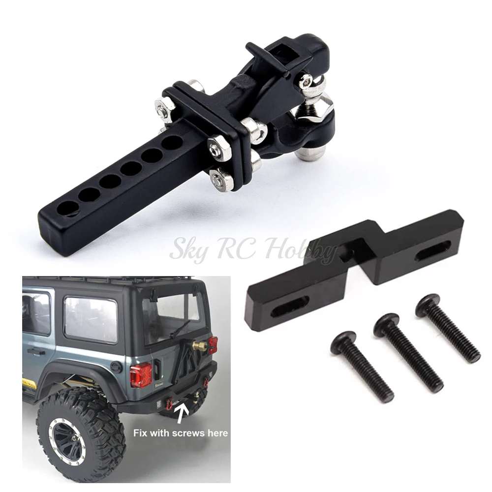 Metal Trailer Tow Hook Mount for 1/10 1:10 YK4102 1/8 YK4082 YiKong RC Crawler Car Upgrade Parts Accessories