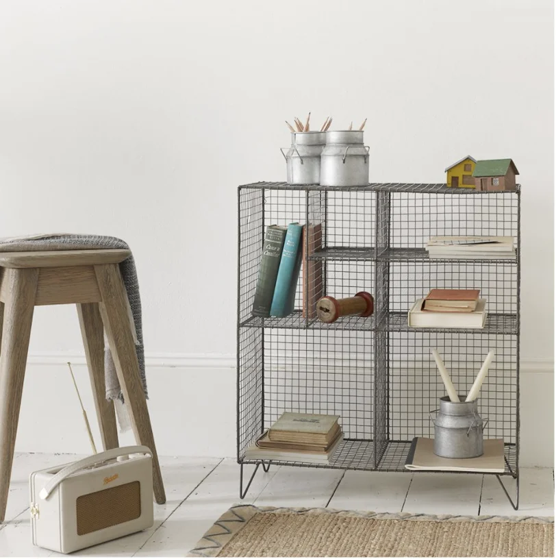 Rak Buku Logam 7 Bermata Lantai Berdiri Rak WD-240