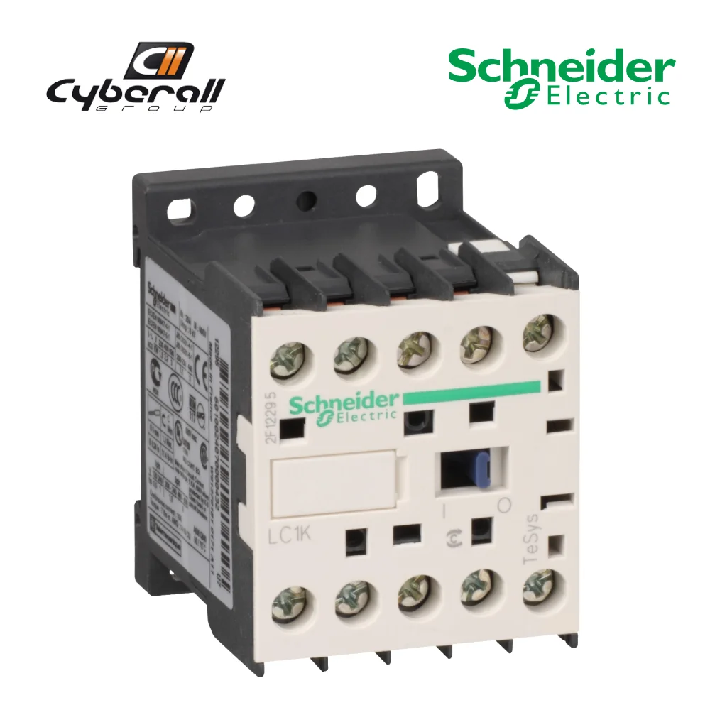 Schneider Electric-Cyberall-Tesys D - 3 pole Contactor connector (3 NA) - AC-3 - 440 V 9 A - 24-400 V coil AC/DC references: LC1K0910B7 / LC1K0910V7 / LP1K0910BD / LC1K0601P7