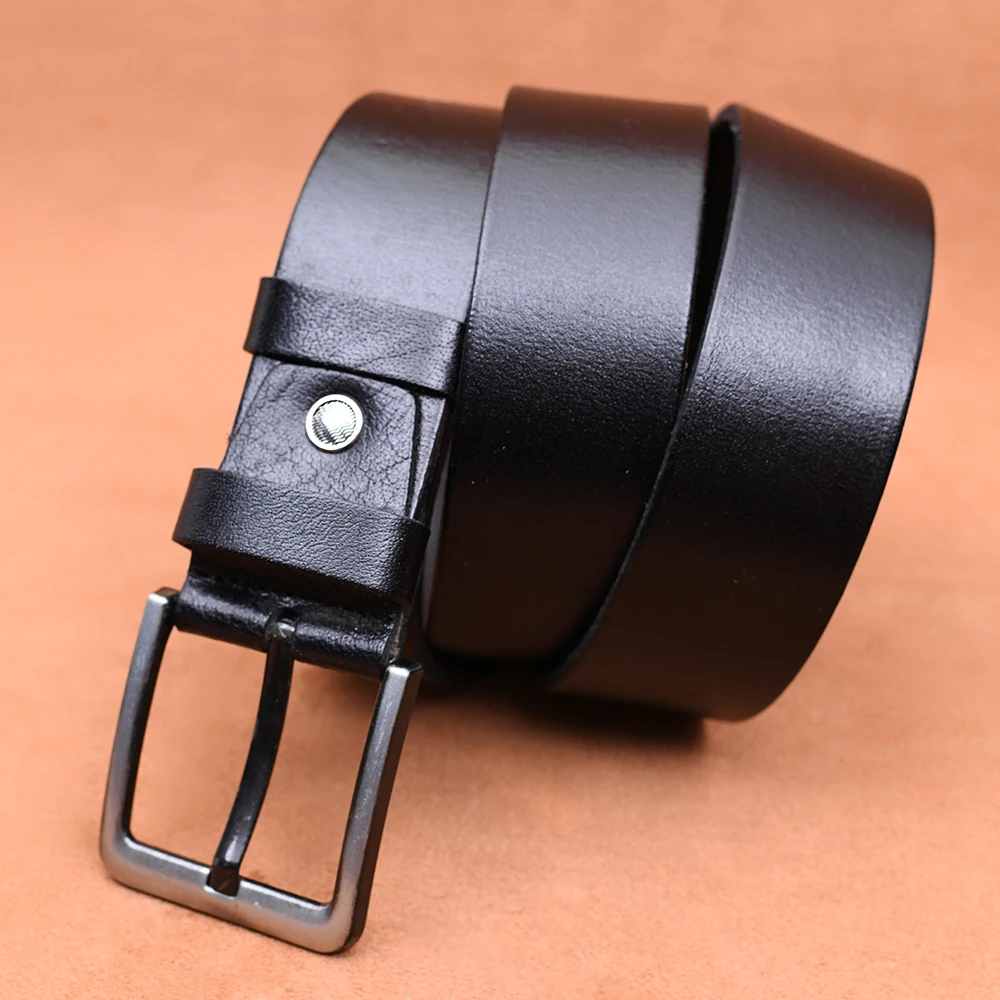 Tanyeli Leder Gürtel für Männer Hohe Qualität Original Rindsleder Echtes Luxus Handgemachte Designer Mode Pin Schnalle