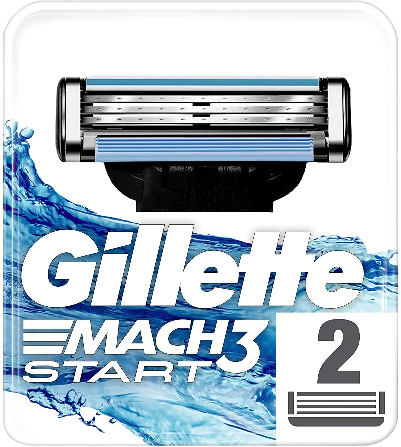 Gillette Mach3 Start Men\'s Razor Blades, 2/4/10 Refills