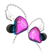 KZ ZST X 1BA+1DD Hybrid Dual Driver HiFi IEM Earphones With Silver-plated Detachable 2Pin Cable for Musicians Audiophile