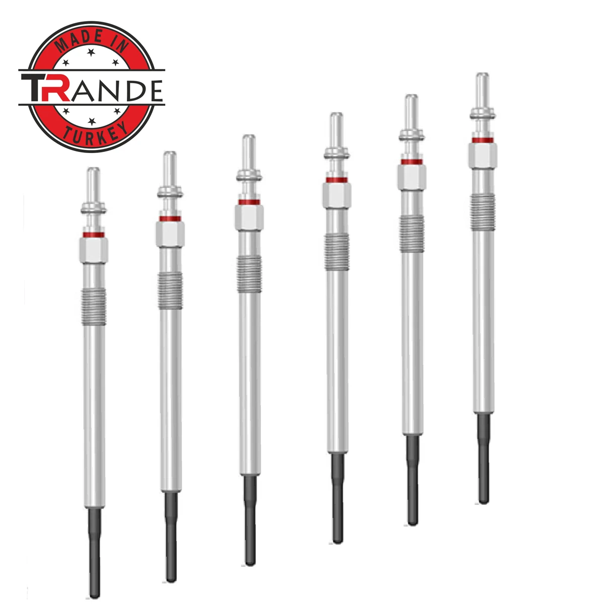 Trande Diesel Engine Heater Glow Plug 6 Pcs 4.4V For 367103A000 Made In Turkey Trande Store Guarantee