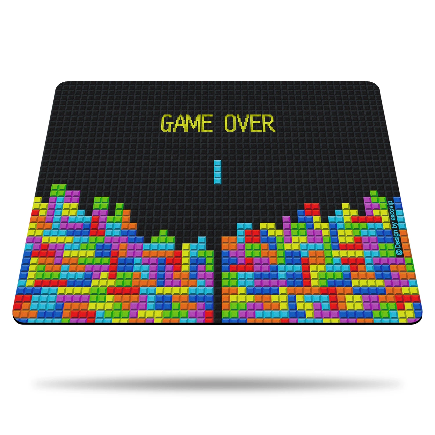 EXCO Colored Squares Small Mouse Pad  Non-slip Rubber Base Mouse Mat Office Gaming Set Accessories for Laptop  Computer Desk