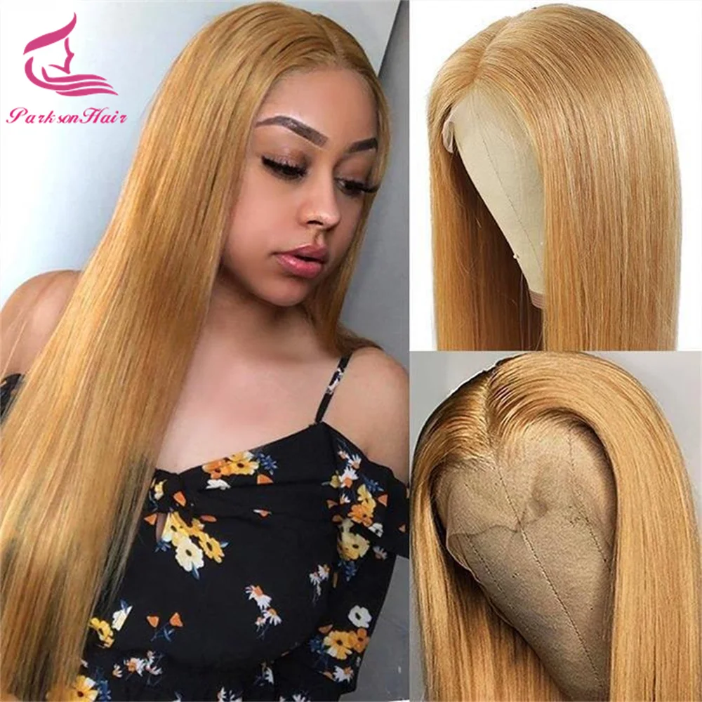 العسل بروين باروكة من شعر طبيعي ملون 13x6 13x4 الدانتيل الشفاف الجبهة الباروكات للنساء قبل قطعها البرازيلي الدانتيل الباروكات الأمامية 30In
