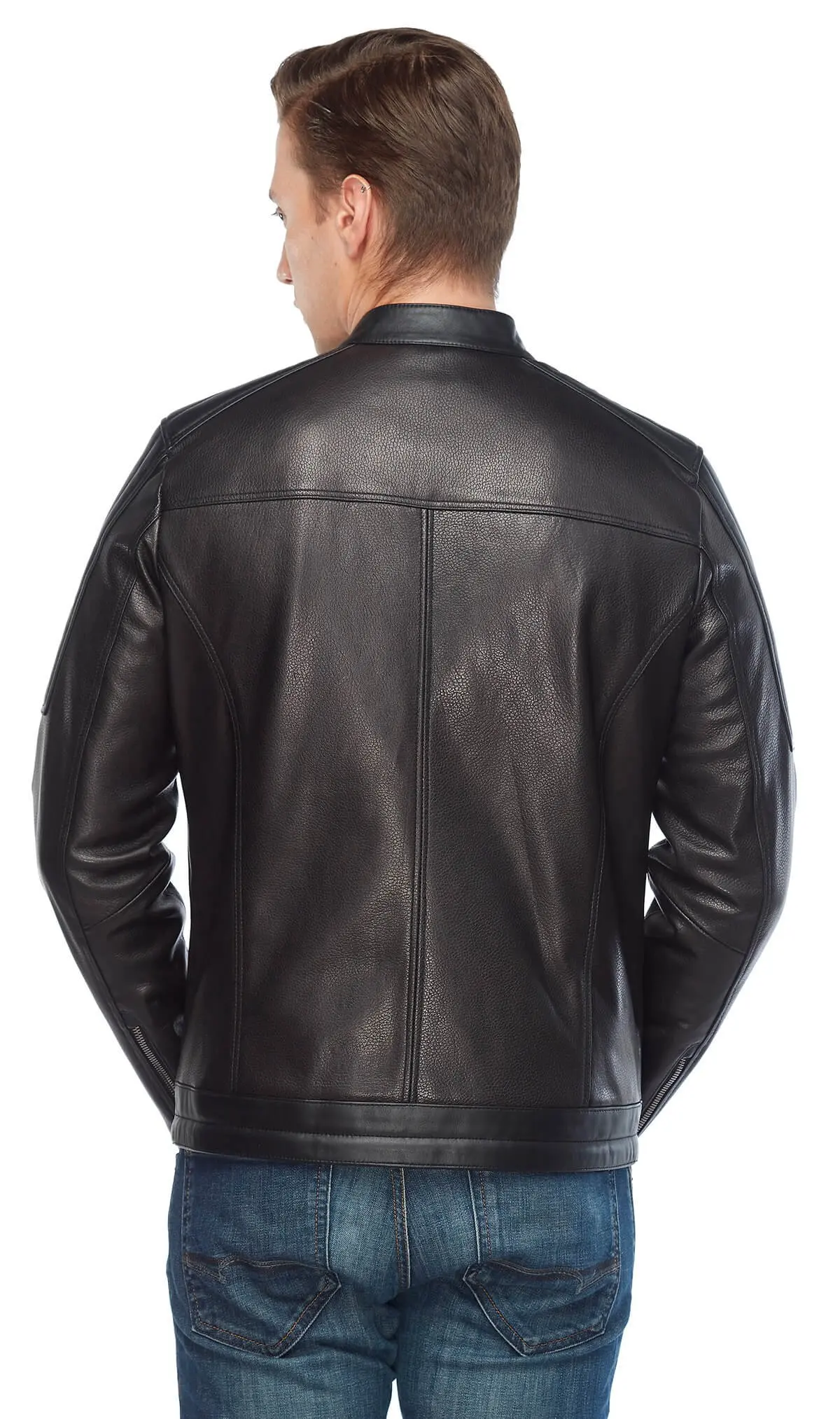 Crisby Leather Sports Black Leather Jacket Original Lambskin autunno inverno 2022 Biker Slim Large Size VintageTürkiye